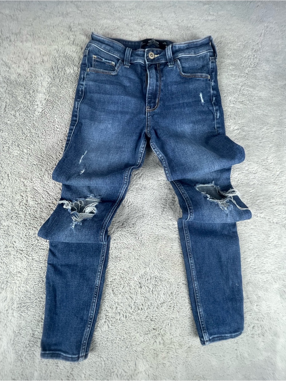 Hollister Co. blue jeans size 2R  w26r #hollister #denim